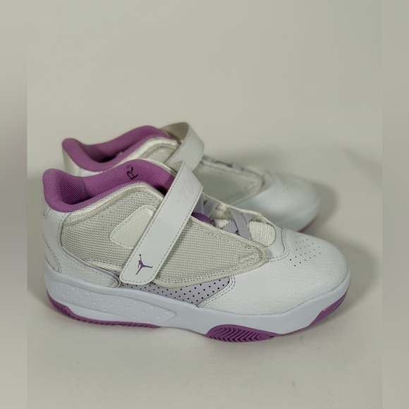 NWOB Jordan Max Aura 4 White Barely Grape Rush Fuchsia (PS) - Picture 6 of 7